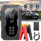 Car Jump Starter 10000a With Air Compressor Portable Battery Booster Power Bank