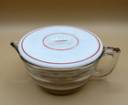 Vintage Glass Manual Citrus Juicer W Handle   Lid Retro Kitchen Juicer Tool