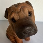 Vintage Livingstone Sandicast Shar Pei Dog Figurine Sculpture Collectible  8    
