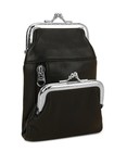 Genuine Leather Cigarette   Lighter Case With Twist Clasp - Black  Stylish   Dur
