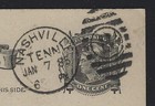 1885 U s   ux7 - Nashville  Tn Time On Bottom Cancel - To Walla Walla  Wash Terr