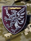 Ukrainian Army Morale Patch 80th Separate Airborne Assault Brigade Badge Hook
