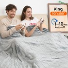 Electric Blanket King -90 x100  Dual Control Flannel Heated Blanket  10 Heat    