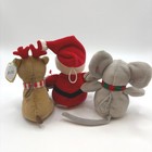 Lot Of 3 Ty Christmas Ornaments Jingle Beanies   Baby Beanies Mwmt Blank Tags