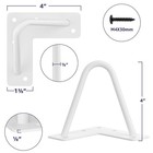 4 Pcs 4 Inch Heavy Duty Hairpin Furniture Legs Metal White Coffee Table Desk