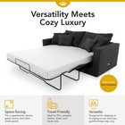 Sofa Bed Mattress Full Size 4-inch Cool Gel Memory Foam Sleeper For Convertib   