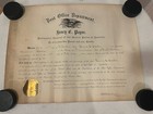     rare Museum Worthy Orig 1904 Us Post Office Postmaster General Issue Signed    