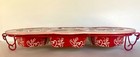 Vintage Temp-tations Tara Floral Lace Heart Ceramic Muffin Pan  rack
