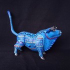 Beautiful Oaxacan Wood Carving Bull Alebrije  Mexican Folk Art 