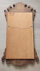 Hekman Chippendale Style Crotch Mahogany Frame Wall Mirror 