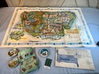 1962 Disneyland Map 30  X 45  With Extra Stuff    Beautiful   Vibrant 
