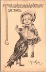 Lot Of 3 Antique Thanksgiving Postcards Early 1900s Holiday Greetings