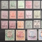 India 1912 - 25 Collection Of Used Kgv Service Stamps 3p - 5r Values