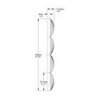 Outwater 9-7 8  X 78-3 4  White 3d Wall Panel