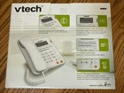 Vtech Landline Phone Corded Home Office Desk Wall Telephone Large Display  White
