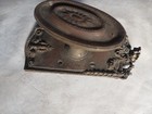 Antique Vtg Ornate Brass Oval Door Knob   Plate