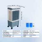 Uimoso 3-in-1 Evaporative Air Cooler Fan Swamp Cooler 5gal 1400cfm 3 Speed 19l
