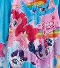 My Little Pony Pajamas Girls 10 12 New Zip-up Fleece Footed Characters Pjs