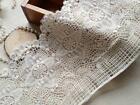 Vintage Crochet Cotton Beige Lace Trim With Scalloped Edge 6 69  Wide 2 Yards