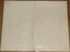 Original 1836 World Hemispheres - Brue Atlas 26  X 21  Huge Map - Antique