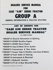 Case 630 Series 631 632 640 641 Tractor Factory Service Repair Shop Manual Book