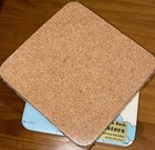 Drink Coasters Cork Back 8 Set New Retro Rainbow Clouds -real Vintage 1970s -80s