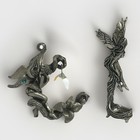 2 Qty Pewter Fantasy Mythical Fairy Angel Wings Jewels Figurine