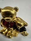 Estee Lauder Perfume Compact Solid Enamel Teddy Bears 1998 Vintage