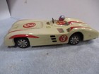 Mercedes Benz  3- Tin Race Car- Friction Powered - Japan Tested Works 11  Long-