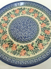 Boleslawiec Unikat Floral Polish Pottery Dinner Plate 10 5  Blue With Flowers