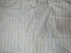 Two Simply Shabby Chic King Pillow Shams Green White Stripes Crisp Cotton Vgc