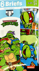 Teenage Mutant Ninja Turtles  6-pack  Toddler Boys  Briefs Underwear 2 T 3 T New