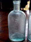 Antique 2 Different Aqua pond s Extract 1846 medicine Bottles   nice  Cond  5 5 