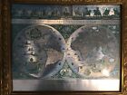 Blaeu Wall Gold Framed Map Gold Foil Nova Totivs Terrarom Sive Novi Orbis Tabvla