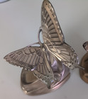 Vintage Pm Craftmans Brass Butterfly Bookends Art Nouveau Set Of 2  2 5 Lbs  Ea 
