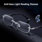 Clarity Blue Glasses Automatic Adjustment Eye Glass Reading Strain Screen Gaming