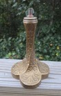      Antique Lamp Base For Leaded   Reverse Painted   Art Glass Shade Arts Crafts