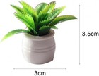 1 12 Scale Mini Potted Plants - Resin Botanical Decor For Dollhouse 1pc