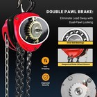 1 Ton Hand Chain Hoist 2200 Lbs Capacity 10ft Lift  Lightweight 19 4lbs Manua   