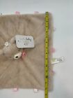 New Kellytoy Baby Tan Bear Pink Ribbon Rattle Security Blanket Soft Lovey Plush
