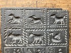 Unique  Antique Primitive Heavy Pewter Confectionary Cookie   15 Mold