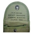 1950 Korean War Gi 30rd M1 Carbine Army Green Canvas Mag Pouch Reproduction
