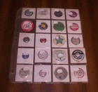 20 1970 s Popular Sayings Advertising Pins Buttons - Your Choice  10 Per Page