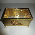 Vintage Stylebuilt Accessories Ny 24k Gold Plated Vanity bathroom Set 3 Pcs