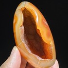 330g Natural Red Geode Agate Egg Crystal Mineral Spcimen Energy Healing Reiki