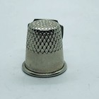 Georgia Souvenir State Silver Tone Metal Thimble - A Peachy Place To Be