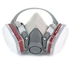 7in1 Half Face Gas Mask Facepiece Spray Painting Respirator Safety Suit For 6200
