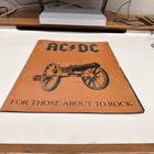 Ac dc For Those About To Rock Concert Program Poster