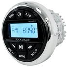 Rockville Rghr2 Marine Gauge Hole Receiver W Bluetooth Usb  Radio   Wired Remote