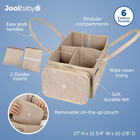 Jool Baby Tag-along Diaper Caddy     Nursery Storage Organizer For Newborn Essenti